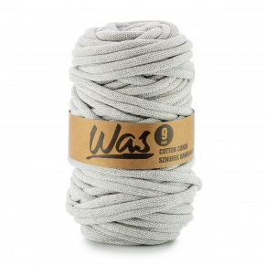Cotton cord 9mm, 50m, light gray 030