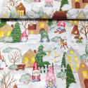 Christmas cotton fabric, by the meter, width 160 cm, Christmas time