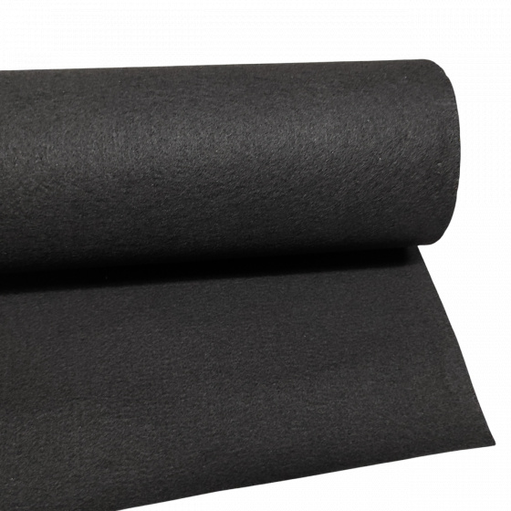Technický filc 4 mm barva Černá šířka 160 cm