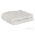 Minky dot fabric, 380 g/m², width 160 cm, by the meter, white