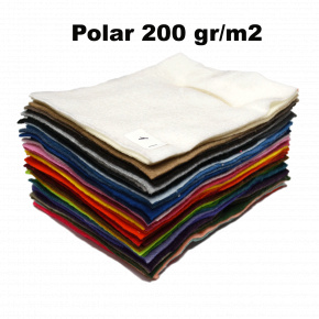 Vzorník látek Polar (Mikrofleece) 200 gr/m2, 15x20 cm