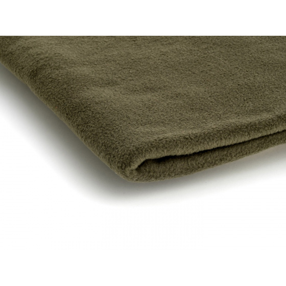 Polar fleece látka 200 g/m², šířka 150 cm, tmavě olivová, metráž