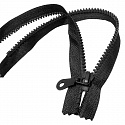 Zamek kostka 5 mm 25 cm Nierozdzielczy Czarny