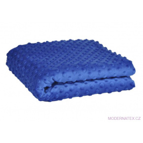 Látka minky puntík, 380 g/m², šíře 160 cm, metráž, chaber