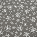 Christmas cotton fabric, sold by the meter, width 160 cm, Christmas motif on gray