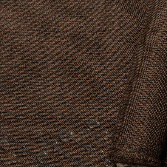 Vodoodpudivá látka Imitace lnu, 220 g/m², šíře 160 cm, světle hnědá