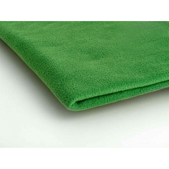Látka Microfleece barva zelená  1,55 m x 0,33 m