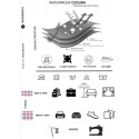 Waterproof fabric Kodura PVC coating 600D, 360 g/m², width 150 cm, ocean on blue