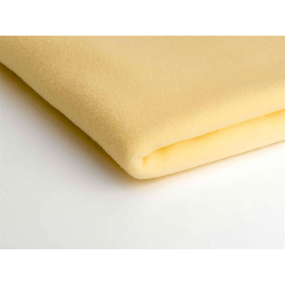 Látka Micro fleece barva vanilka 1,55 m x 0,35 m