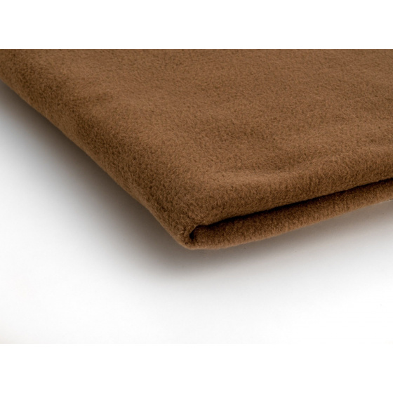 Látka Micro fleece barva toffi  1,55 m x 0,8 m