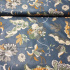 Cotton fabric 100% cotton, 125 g/m², width 160 cm, yellow polka dots on blue