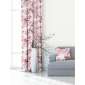 Velvet upholstery fabrics with print, Pink orchids