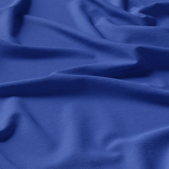 Solid color cotton fabric, 125 g/m², width 160 cm, cornflower blue