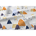 Cotton Fabrics Animals on White, 160 cm Width