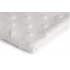 Látka minky hvězdy, 320 g/m², šíře 155 cm, metráž, bílá