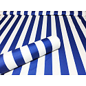 Tissu imperméable PREMIUM couleur rayures bleus blanches