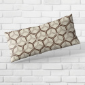 Cotton bedding with zipper, color Beige, 140x200 cm