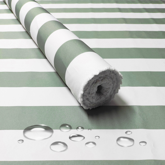 Vodu odpuzující látka barva PROUŽKY ŠEDÉ-ZELENÉ