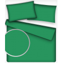 Solid-colored cotton fabric, 125 g/m², width 160 cm, emerald