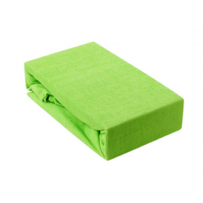 Fitted sheet 160x200 cm Jersey, color Green