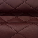 Le cuir écologique POINTU 5X5 cm couleur bordeaux