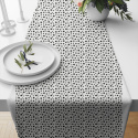 Children's cotton fabric 100% cotton, 125 g/m², width 160 cm, mini black stars on white