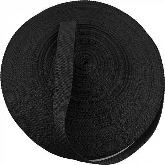 Polypropylene strap 15 mm black (package 50 m)