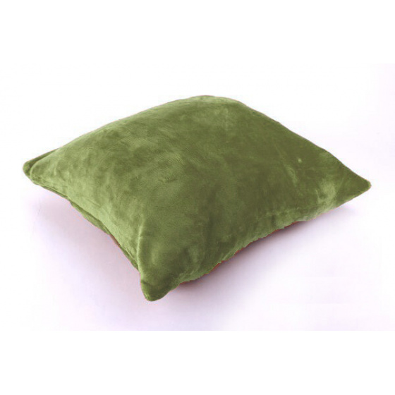 Velvet Pillow Cover, color Olive, 40X40cm