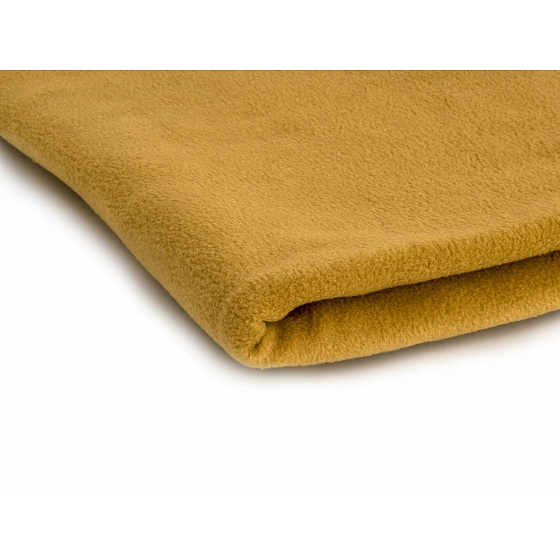 Látka Microfleece barva horčice 1,55 m x 0,33 m
