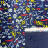 Waterproof fabric Kodura PVC coating 600D, 360 g/m², width 150 cm, ocean on blue