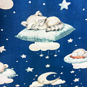 Cotton fabrics, yardage Good Sleep on Blue