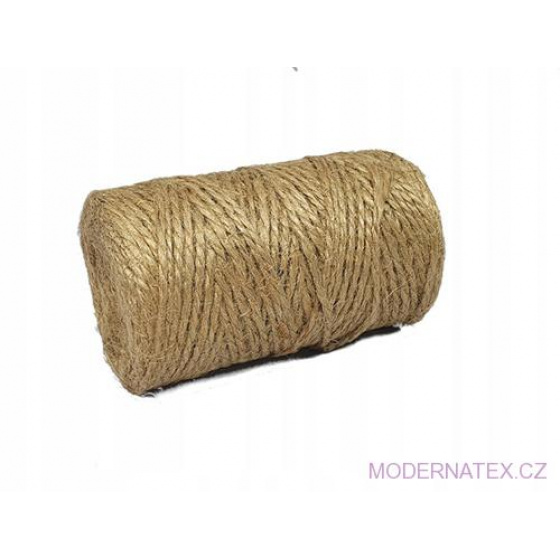 Lněný stáčený provázek 150x2 SN, 100gr, navín 330 m