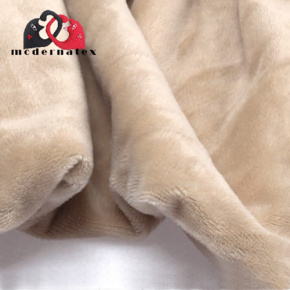 Látka minky jednobarevné, 220 g/m², šíře 160 cm, béžová