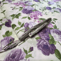 Tissu coton au métre imprimé Fleurs sur Jaune, 160 cm