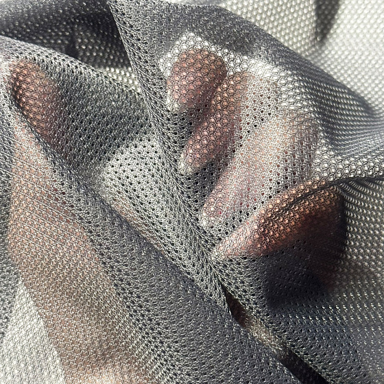 Polyesterová elastická síťovina Šedá, oko 1x1mm