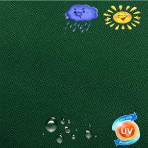 Voděodolná látka na zahradní nábytek a polštáře, odolná vůči UV záření, barva Smaragdová