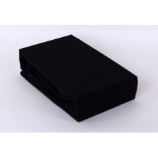 Exclusive Jersey prostěradlo dvoulůžko - černá 180x200 cm  varianta černá 