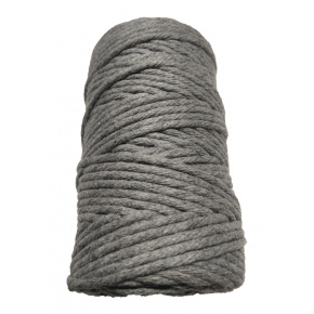 Šňůra pletená bavlněná barva šedá 40 m