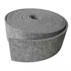 Dekorační filc 3 mm barva šedá, pásek 10x100 cm, 300 gr