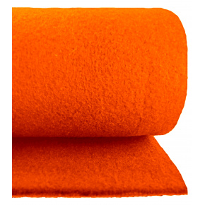Technický filc 4 mm barva oranžová, šířka 150 cm