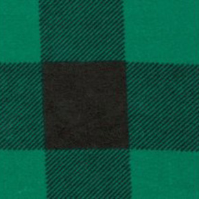 Bavlněná flanelová látka vzor kostka zelená 4x4 cm