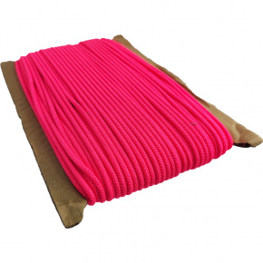 Kulatá guma barevná, 3 mm, 50 m barva růžová neo