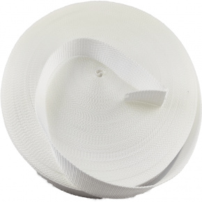 Polypropylénový kabelkový popruh 40 mm bílý (balení 50 m)