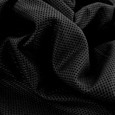 Polyesterová elastická síťovina barva černá, oko 2x2 mm