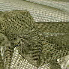 Polyesterová elastická síťovina barva tm oliva, 106 oko 2x2 mm