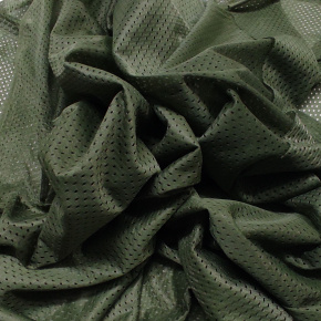 Polyesterová elastická síťovina barva tm oliva, oko 2x2 mm