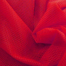 Síť polyesterová, Síťovina pro oděvů červená - DZ-008-132  2mm x 2mm