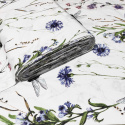 Tissu coton de Fleurs et Papillon sur blanche