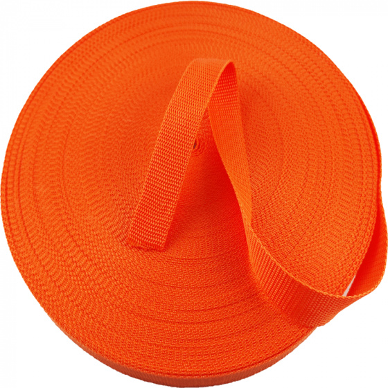 Polypropylénový popruh 25 mm pomerančový (balení 50 m)