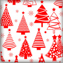 Vánoční látka, metráž 160 cm, barva červená a868-2 na bílém